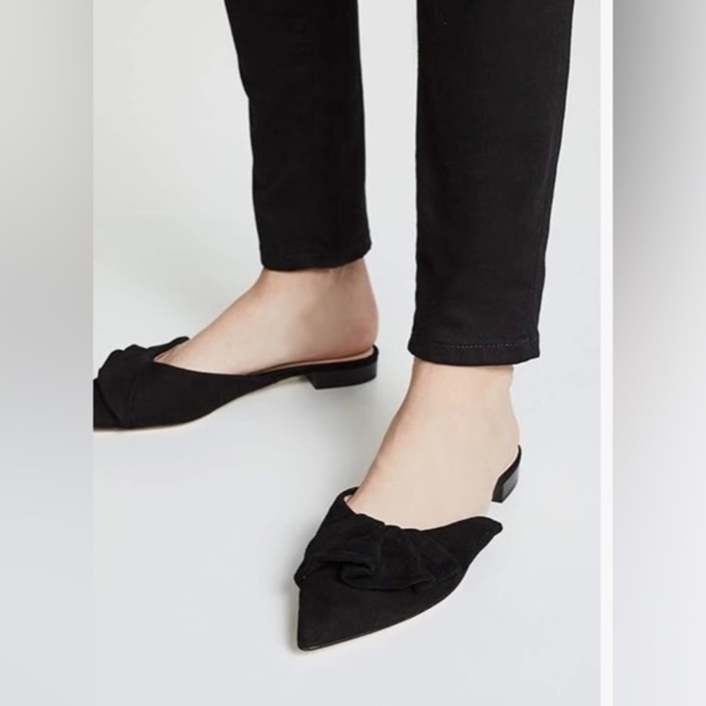 Kate Spade New York BLACK Women's Fayrn Point Toe Mules, US 6M